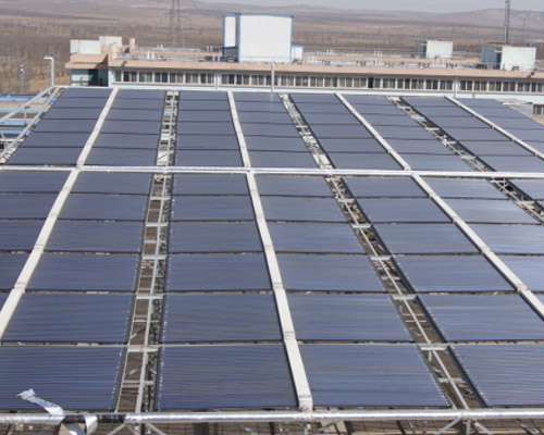 中煤木瓜界煤矿洗浴中心太阳能热水设备（24吨）