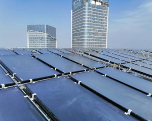 萧河新城温德姆酒店太阳能热水系统设备（35吨）